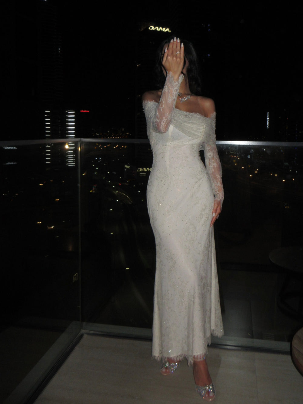 Ivory Elegance Lace Gown - MMK Design