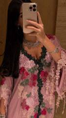 Rosewood Garden Embroidered Jalabiya