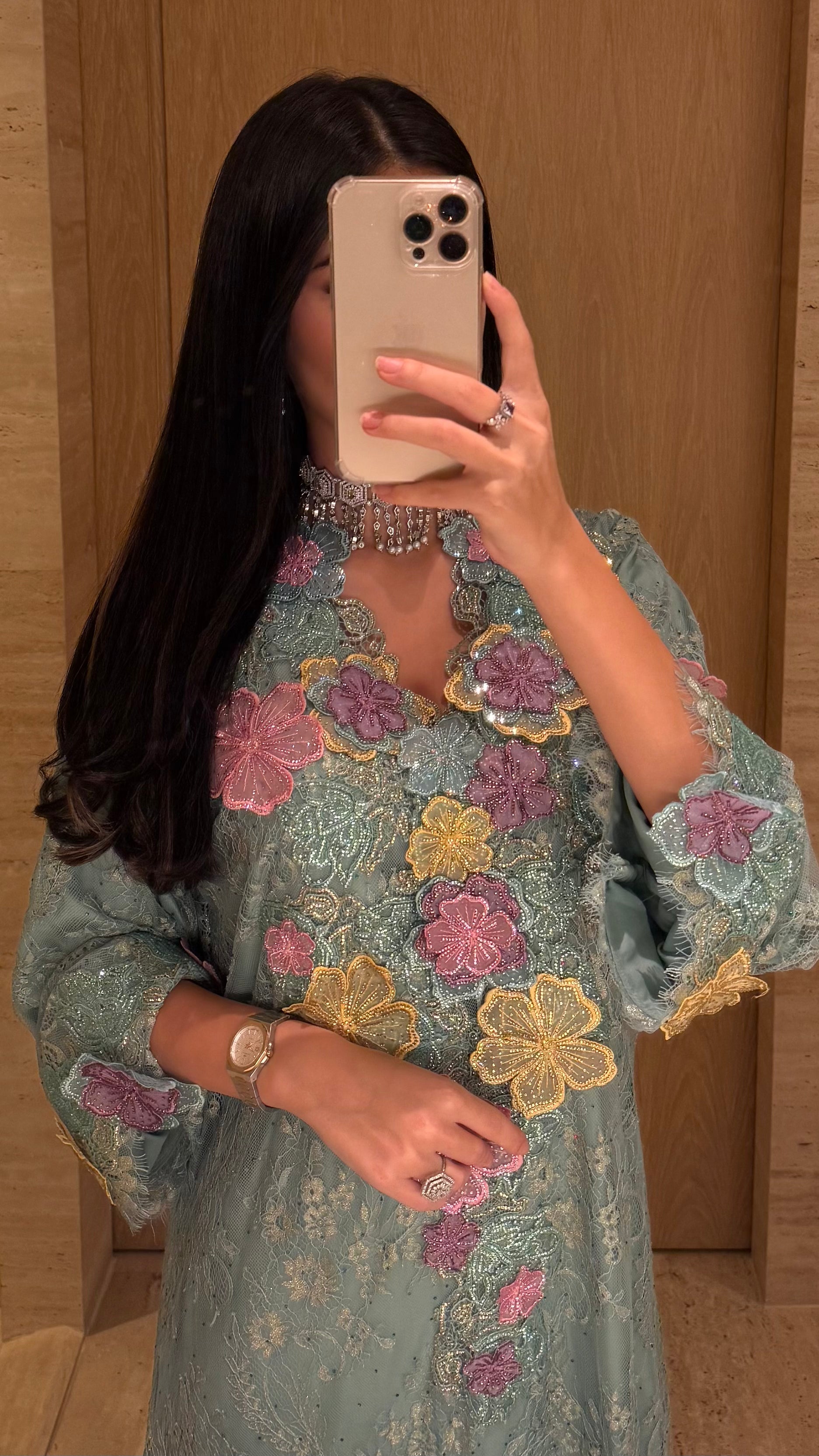 Floral Elegance Jalabiya