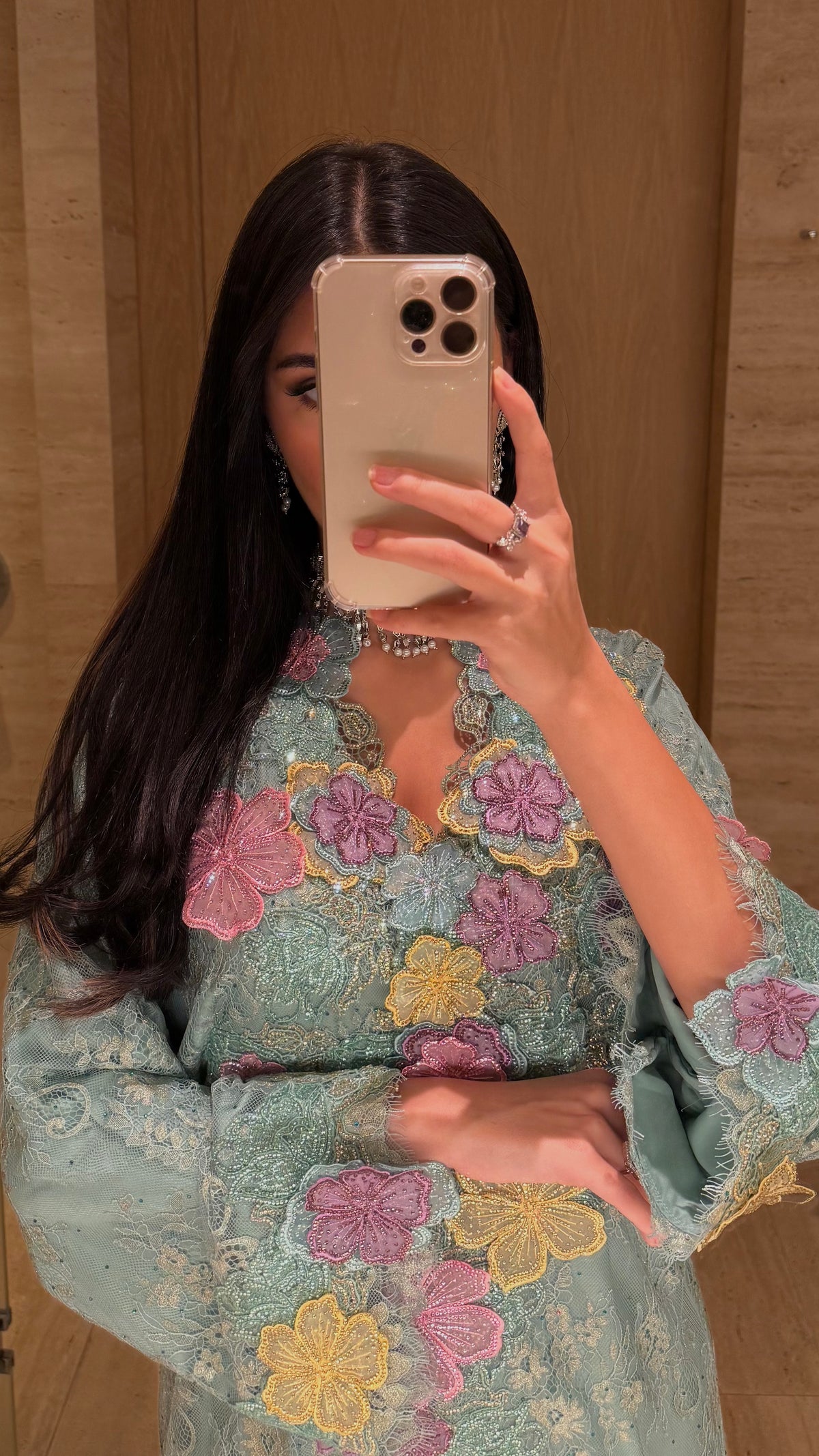 Floral Elegance Jalabiya