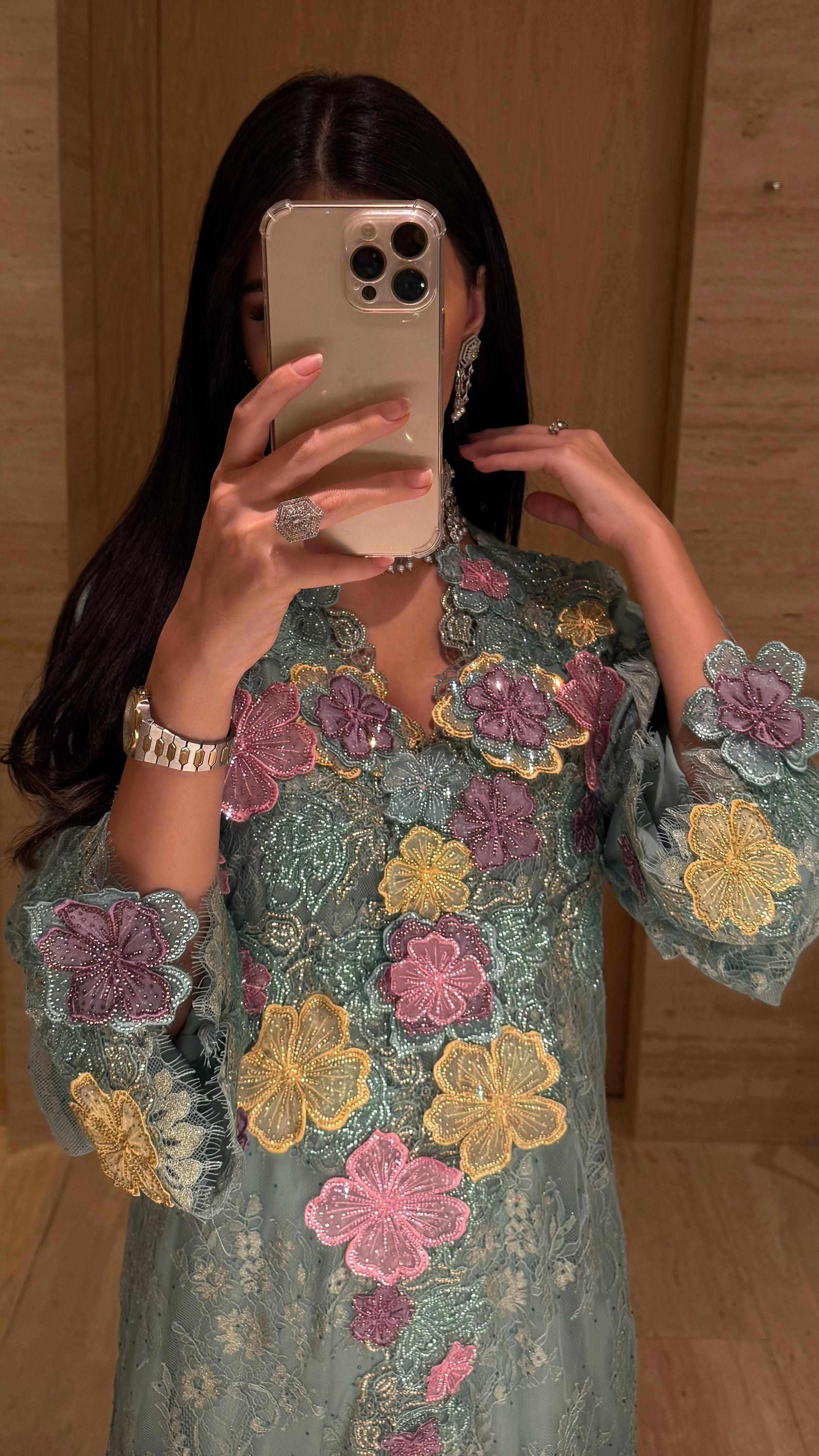 Floral Elegance Jalabiya