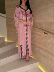 Rosewood Garden Embroidered Jalabiya MMK Design