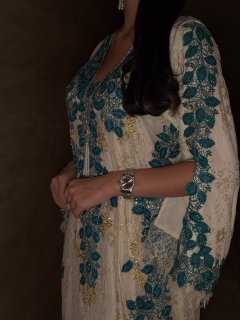 Turquoise Whispe Jalabiya