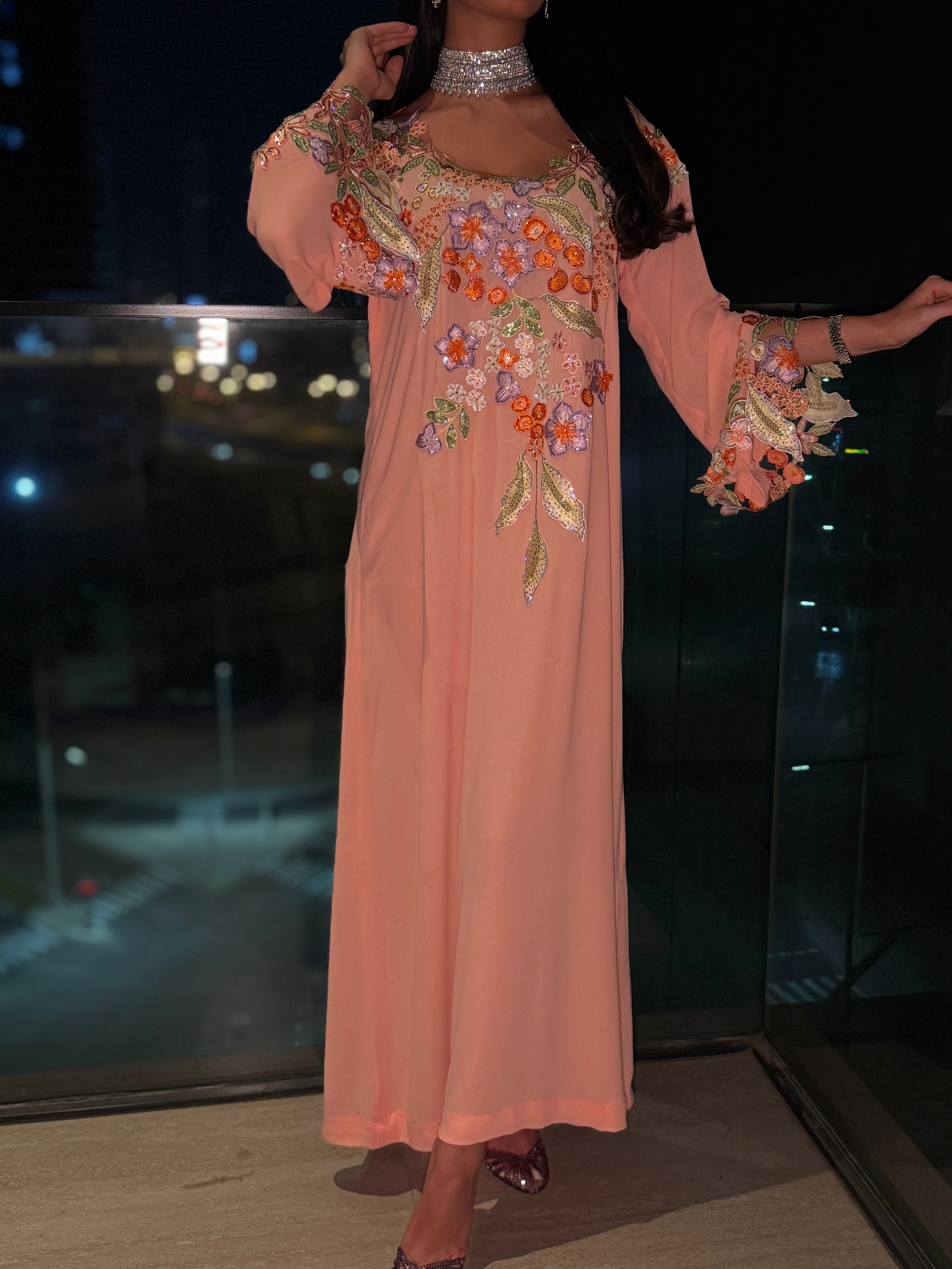 Blossom Glow Jalabiya