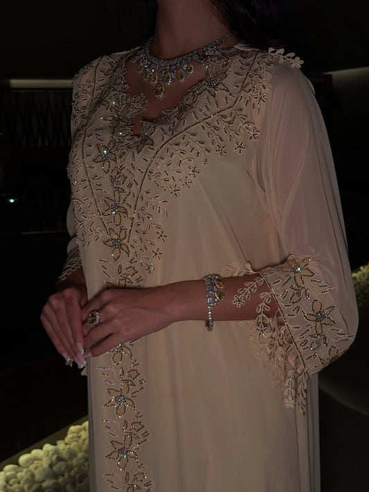 Golden Glow Embellished Jalabiya