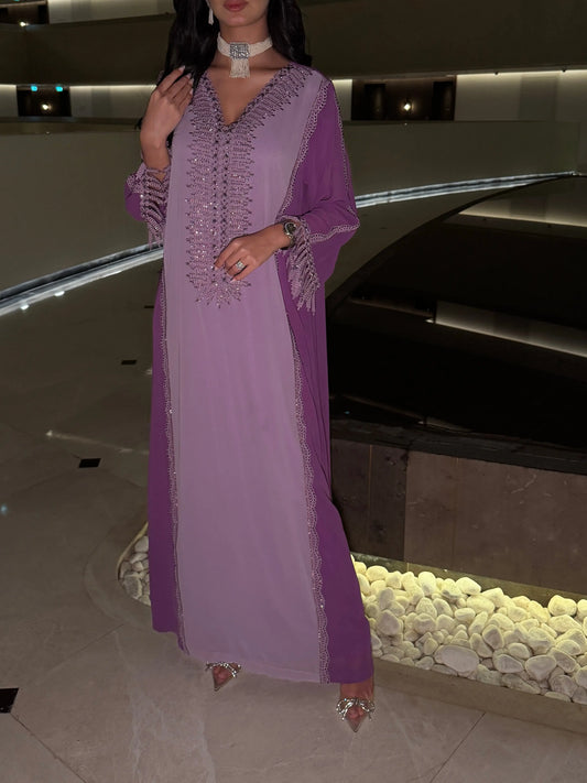 Lilac Majesty Jalabyia MMK Design