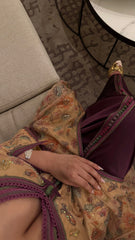 Gold Purple Caftan