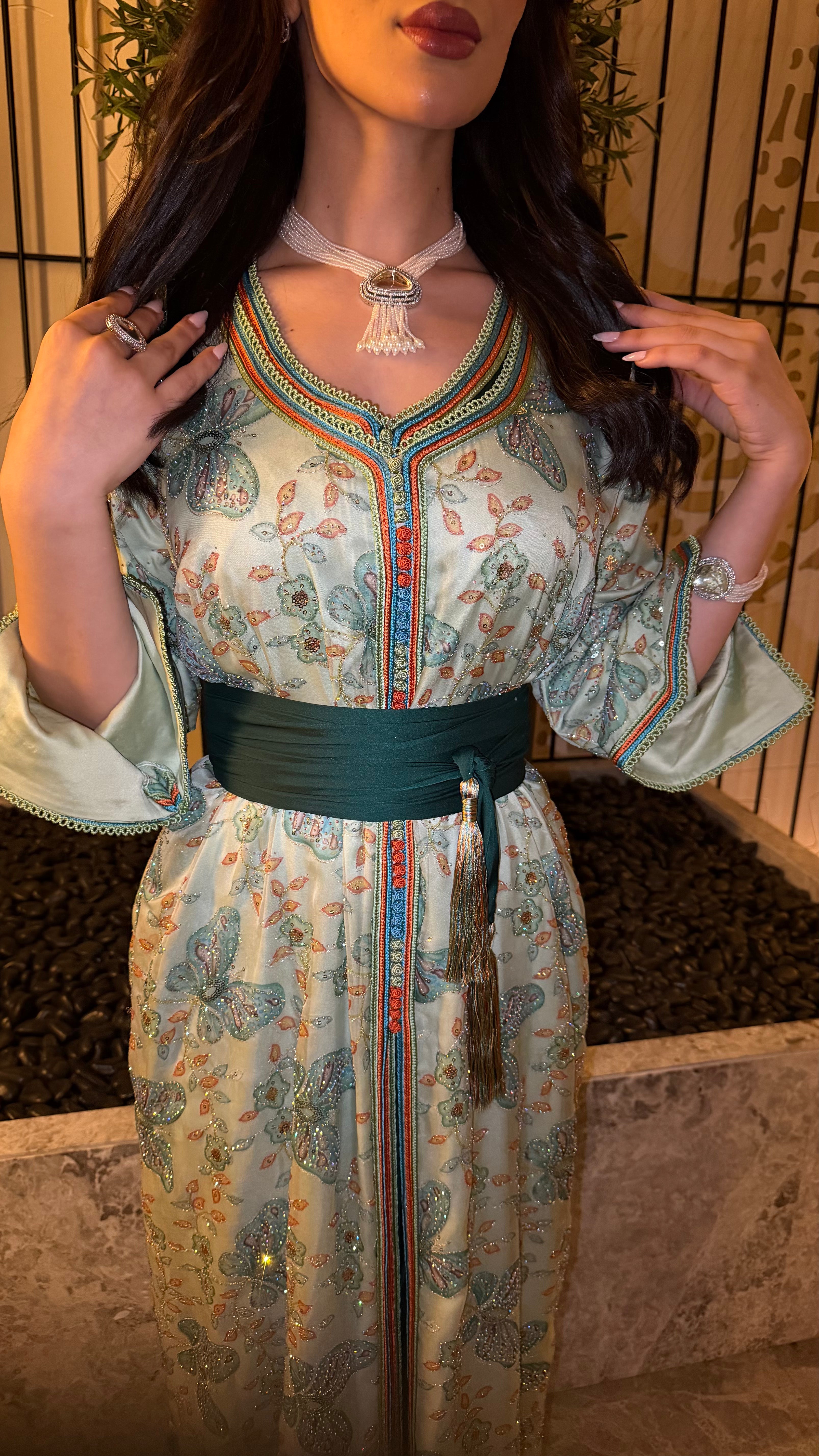 Verdant Whisper Cafttan