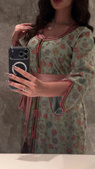 Rosé Vine Embellished Kaftan