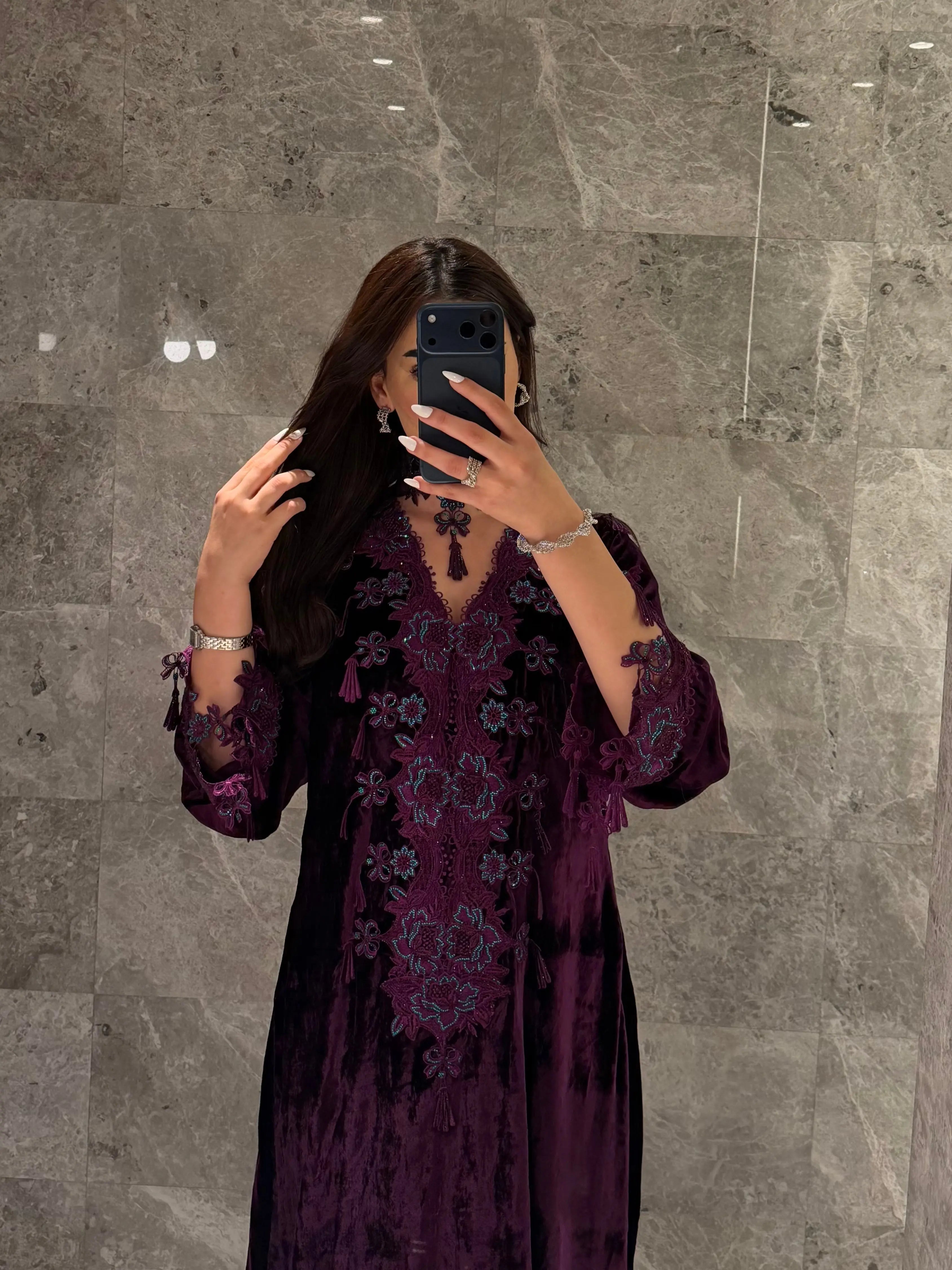 Modern Moroccan-style kaftan