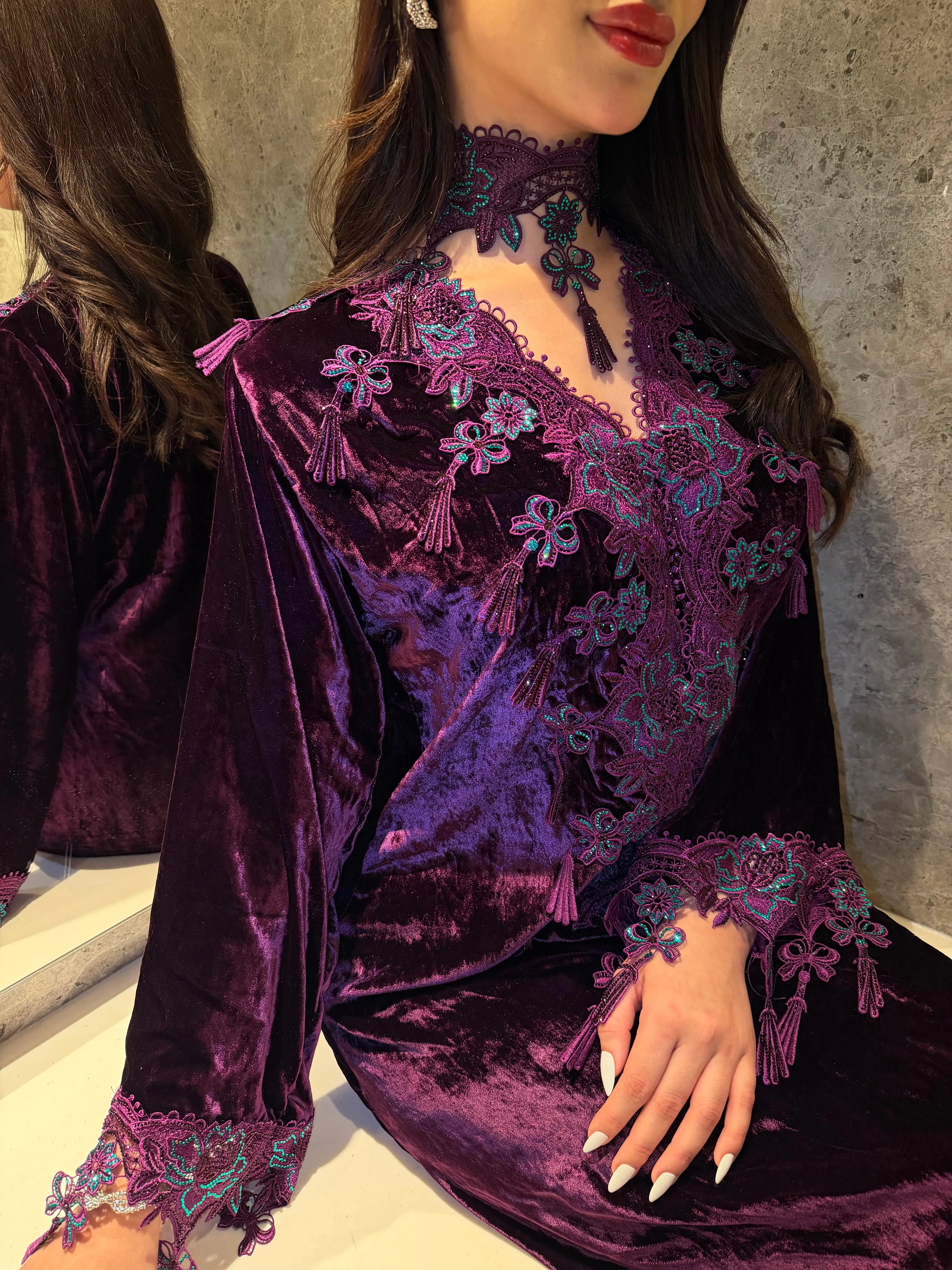 Modern Moroccan-style kaftan