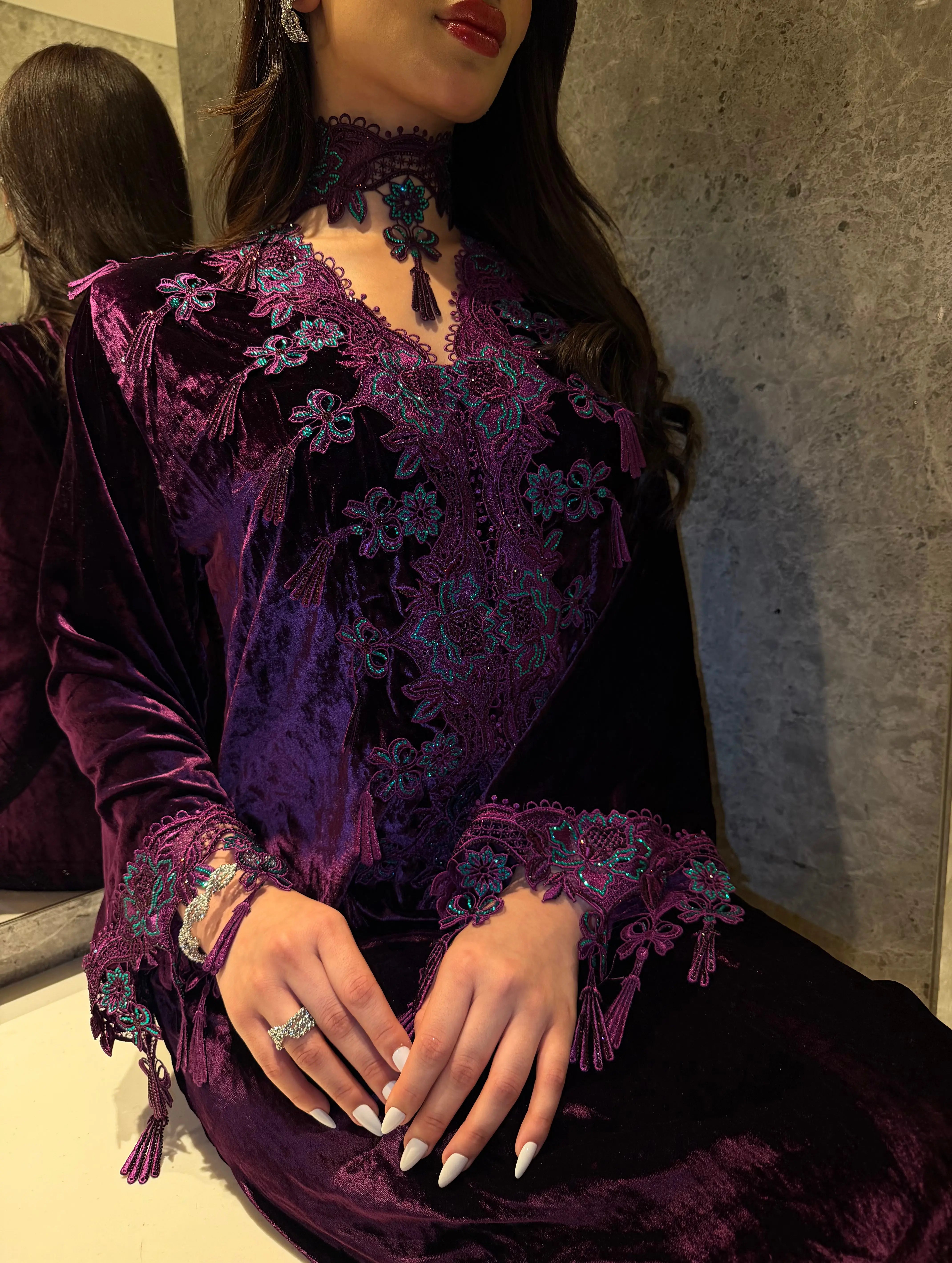 Modern Moroccan-style kaftan