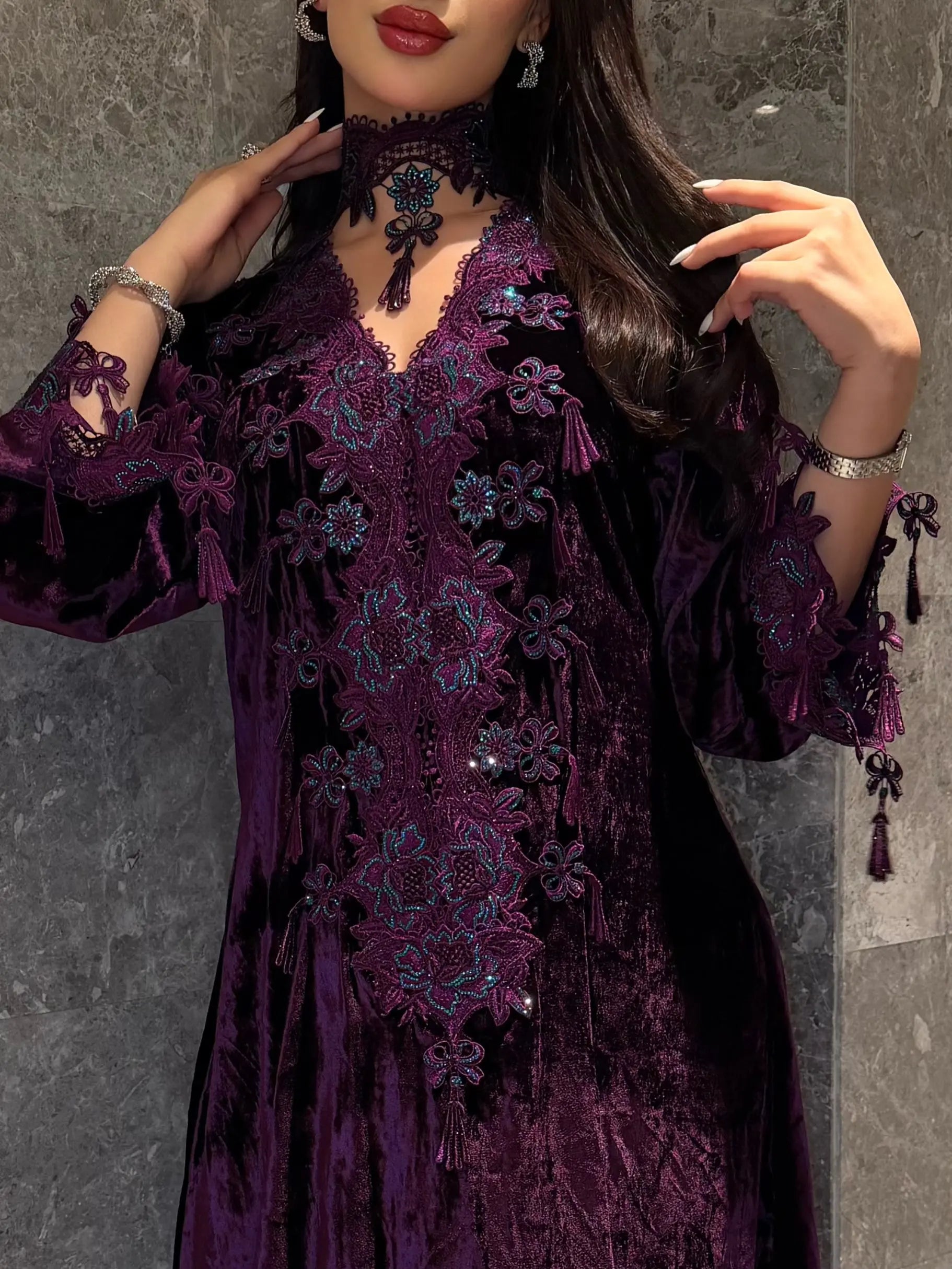 Modern Moroccan-style kaftan